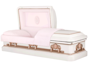 Pink and Rose Gold Casket Cameo Rose