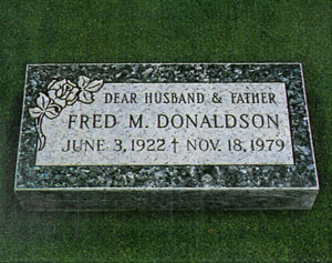 James H. Cole Headstone Blue Pearl